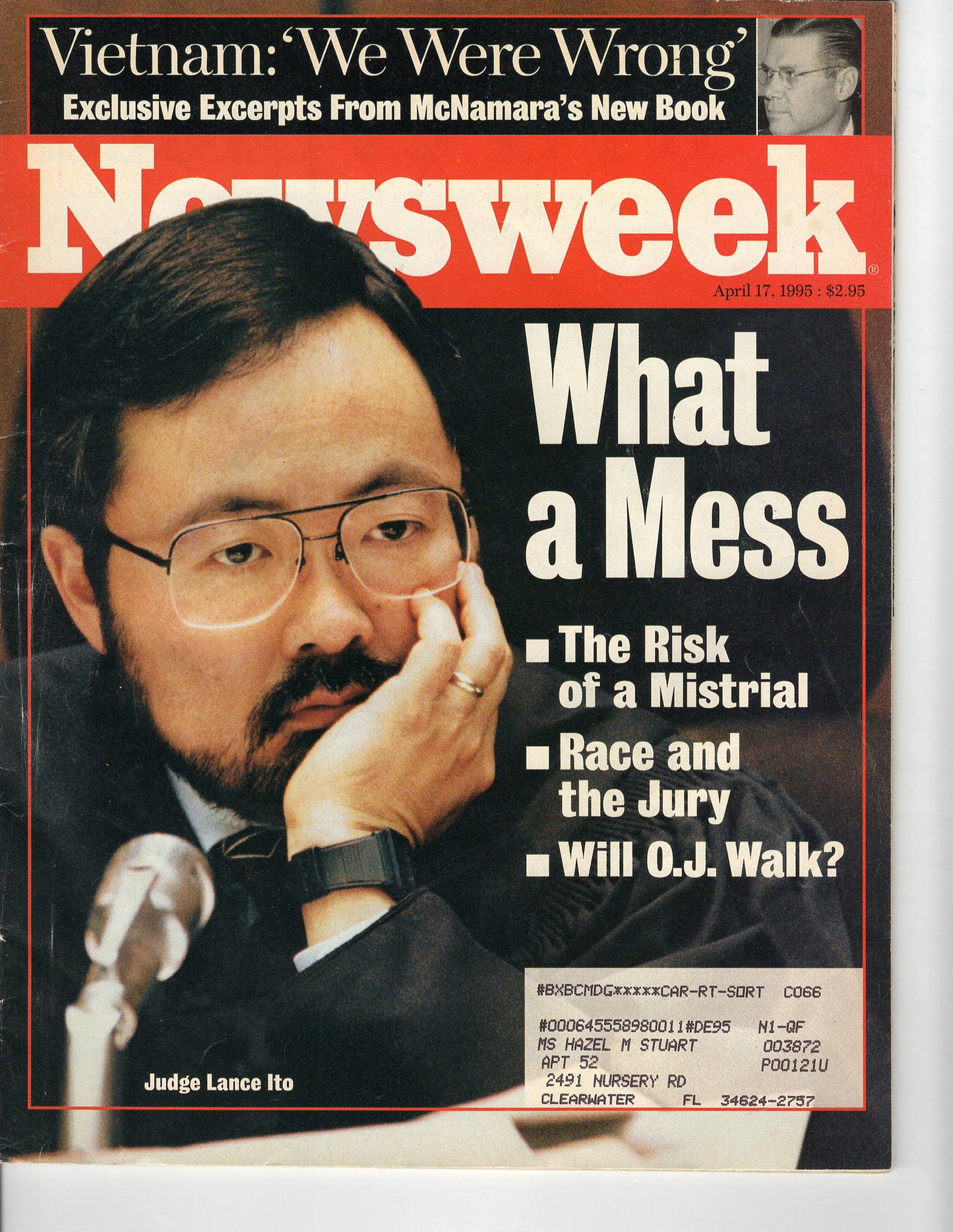 04 17 1995 Newsweek Judge Lance Ito - O J Simpson