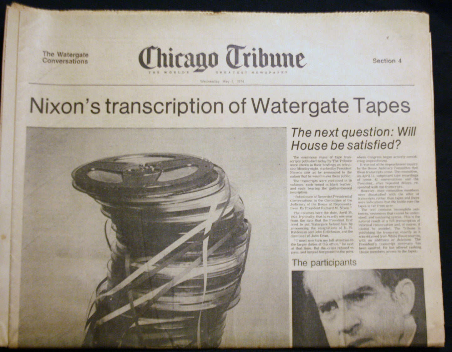 05 01 1975 NEWS Richard Nixon Tapes