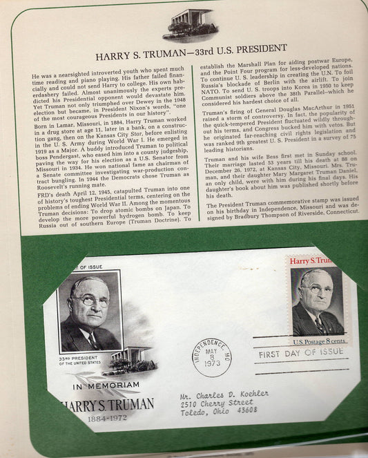 05 08 1973 Harry S Truman 33rd President