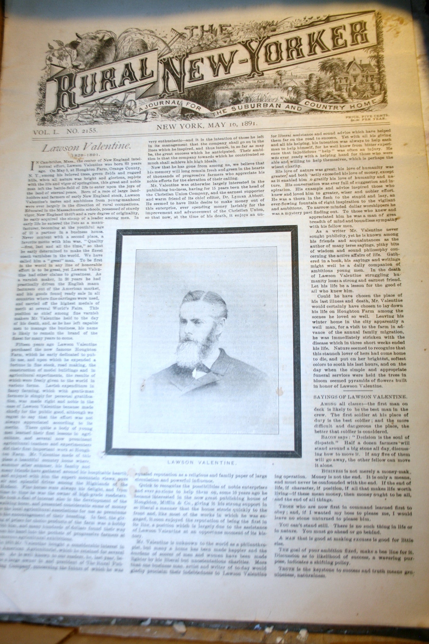 05 16 1891 NEWS Rural New-Yorker