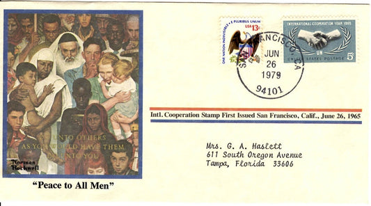 1979.06.26 FDC Peace to All Men