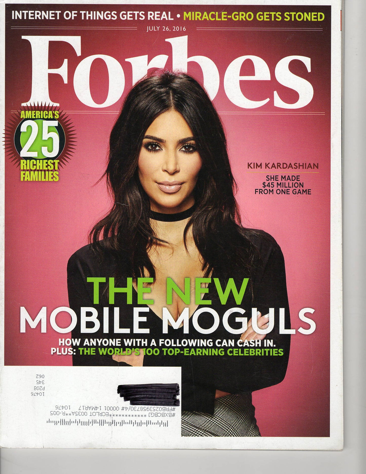 07 26 2016 Forbes Kim Kardashian