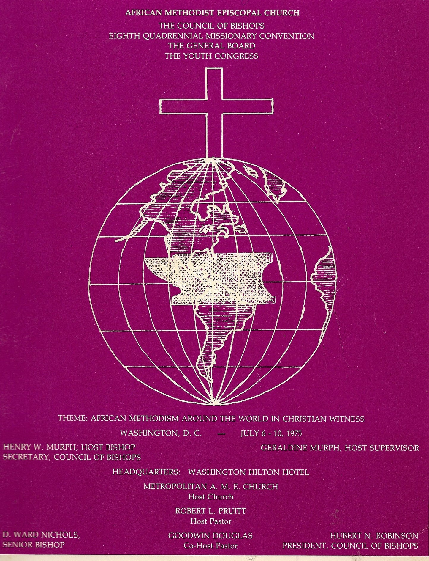 07 06 1975 Rare book of AME Church Council of Bishops