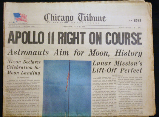 07 17 1969 News Chicago Tribune - Apollo II