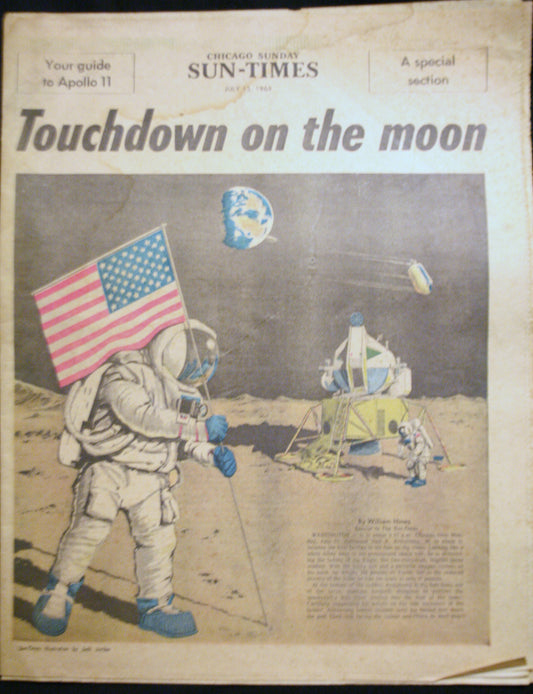 07 13 1969 NEWS Chicago Sun-Times Moon Landing