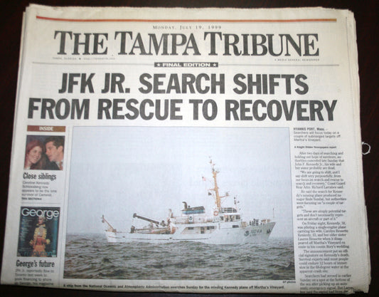 07 19 1999 News Tampa Tribune - JFK Jr
