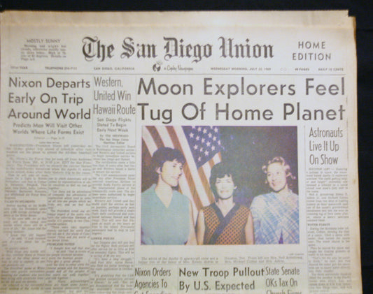 07 22 1969 Richard Nixon Moon Explorers