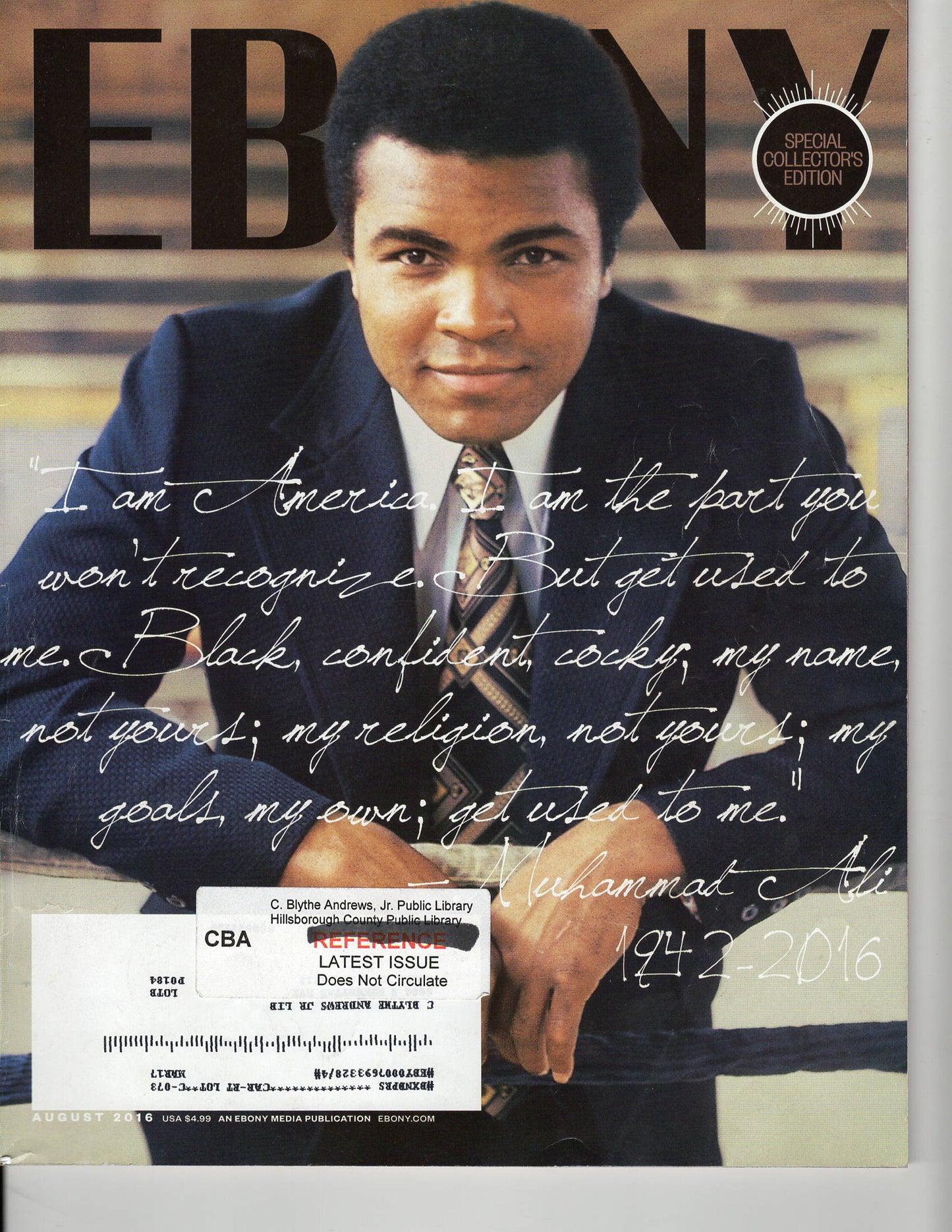 08 00 2016 Ebony - Muhammad Ali 1942-2016