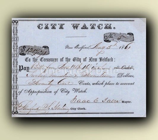 08 05 1861 Mayor Taber - City Watch