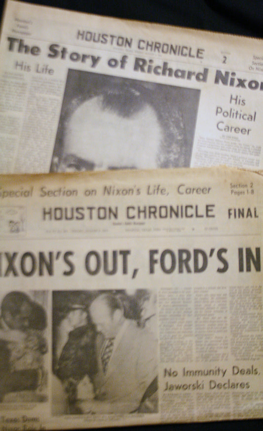 08 09 1974 NEWS Richard Nixon  Gerald Ford