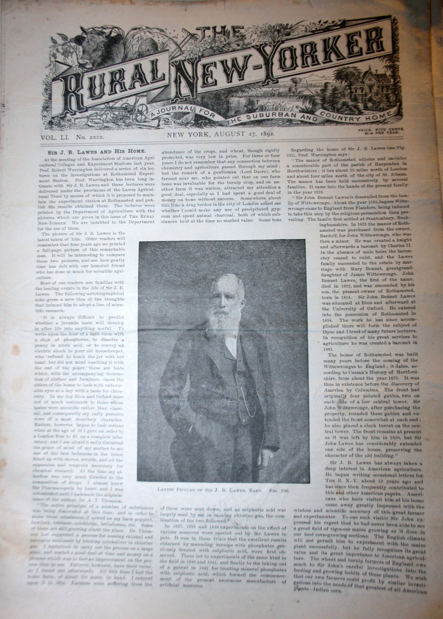 08 27 1892 NEWS Rural New-Yorker