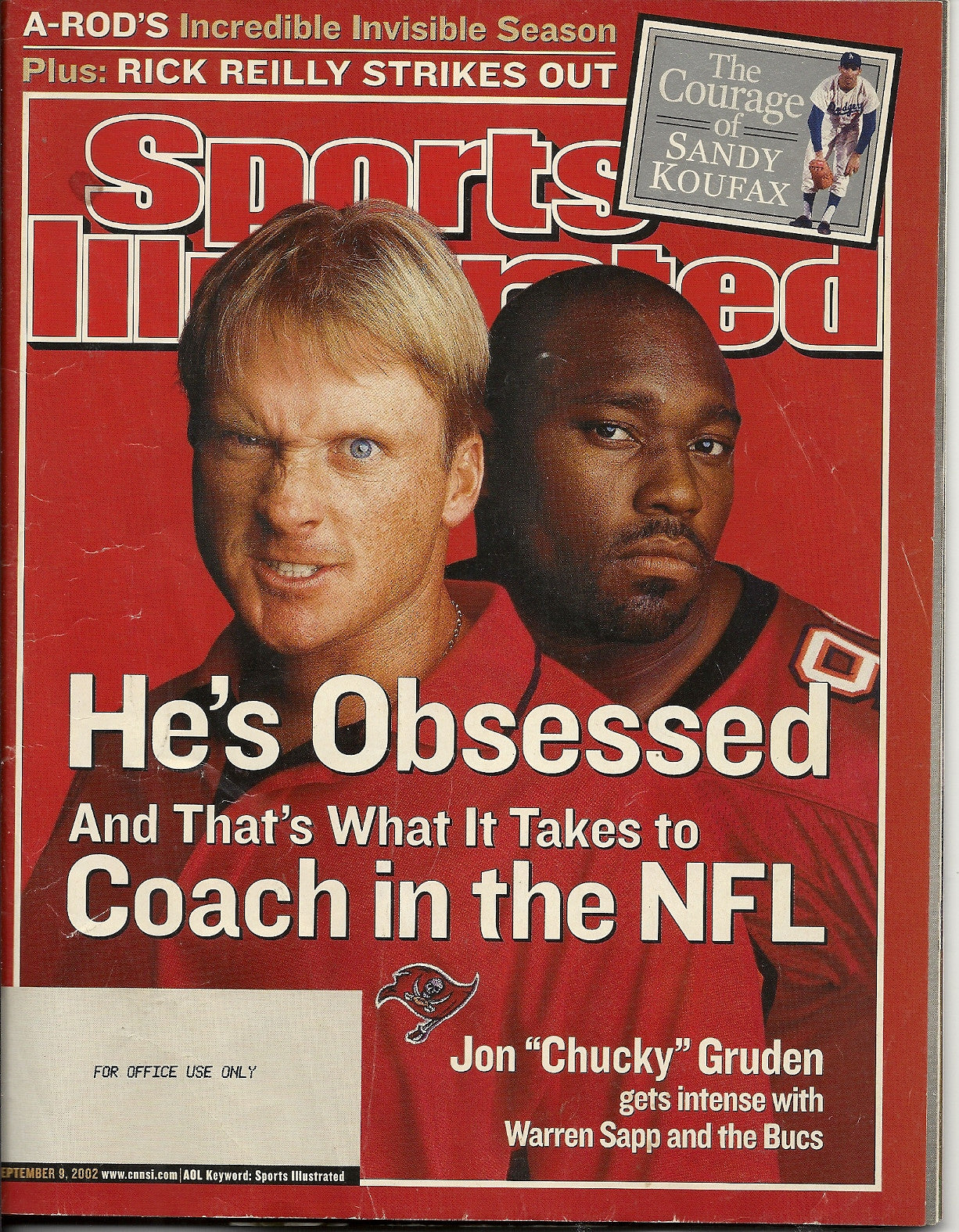 09 09 2002 Sports Illustrated Jon "Chucky" Gruden