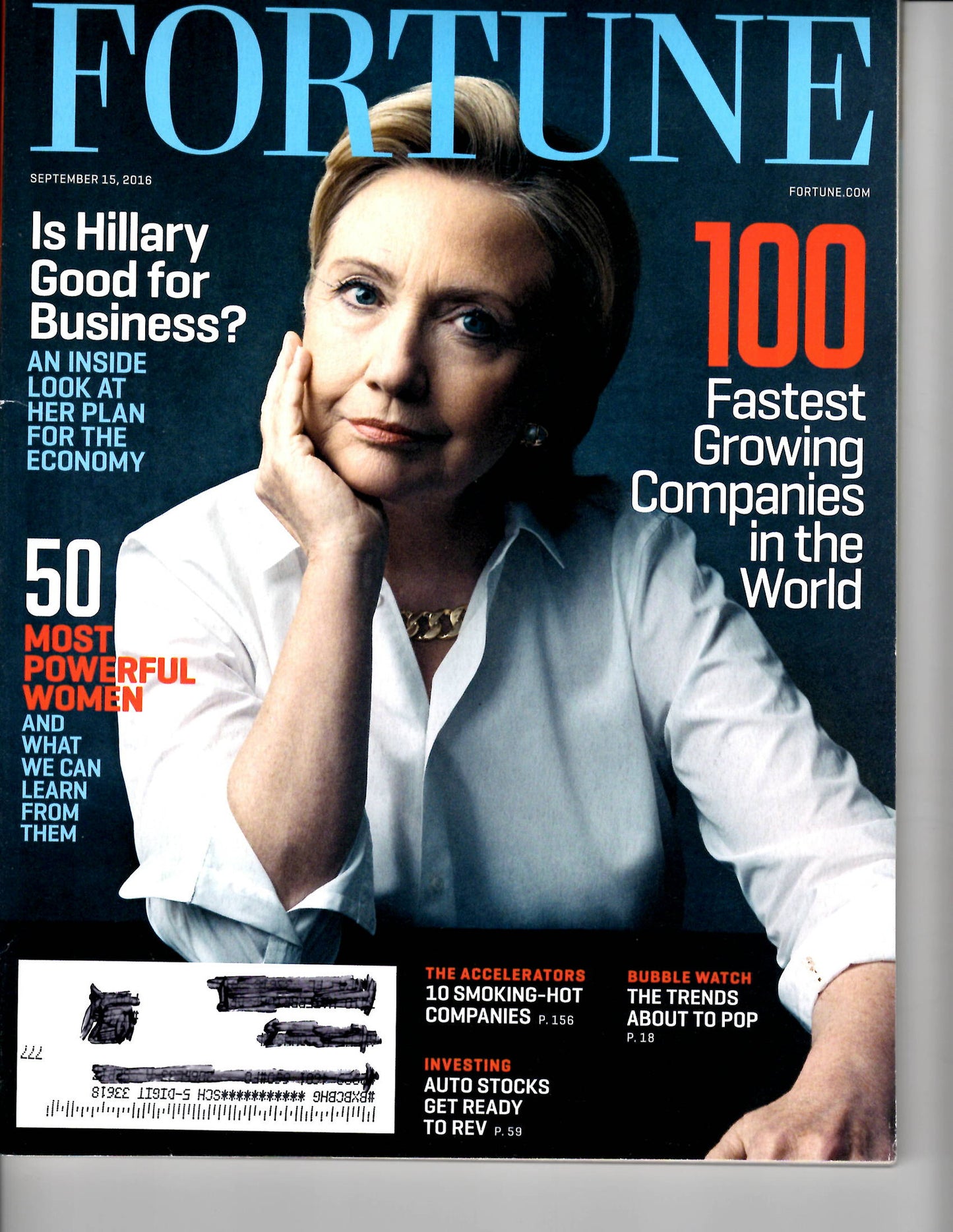 09 15 2016 Fortune Hillary Clinton