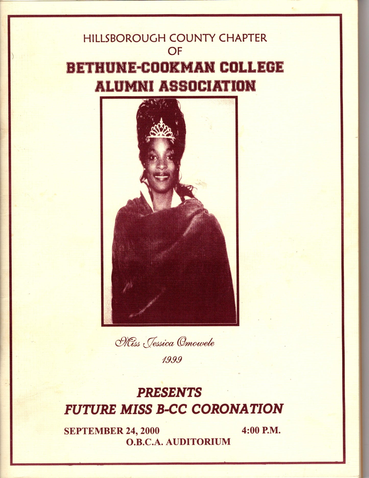09 24 2000 Bethune Cookman Coronation