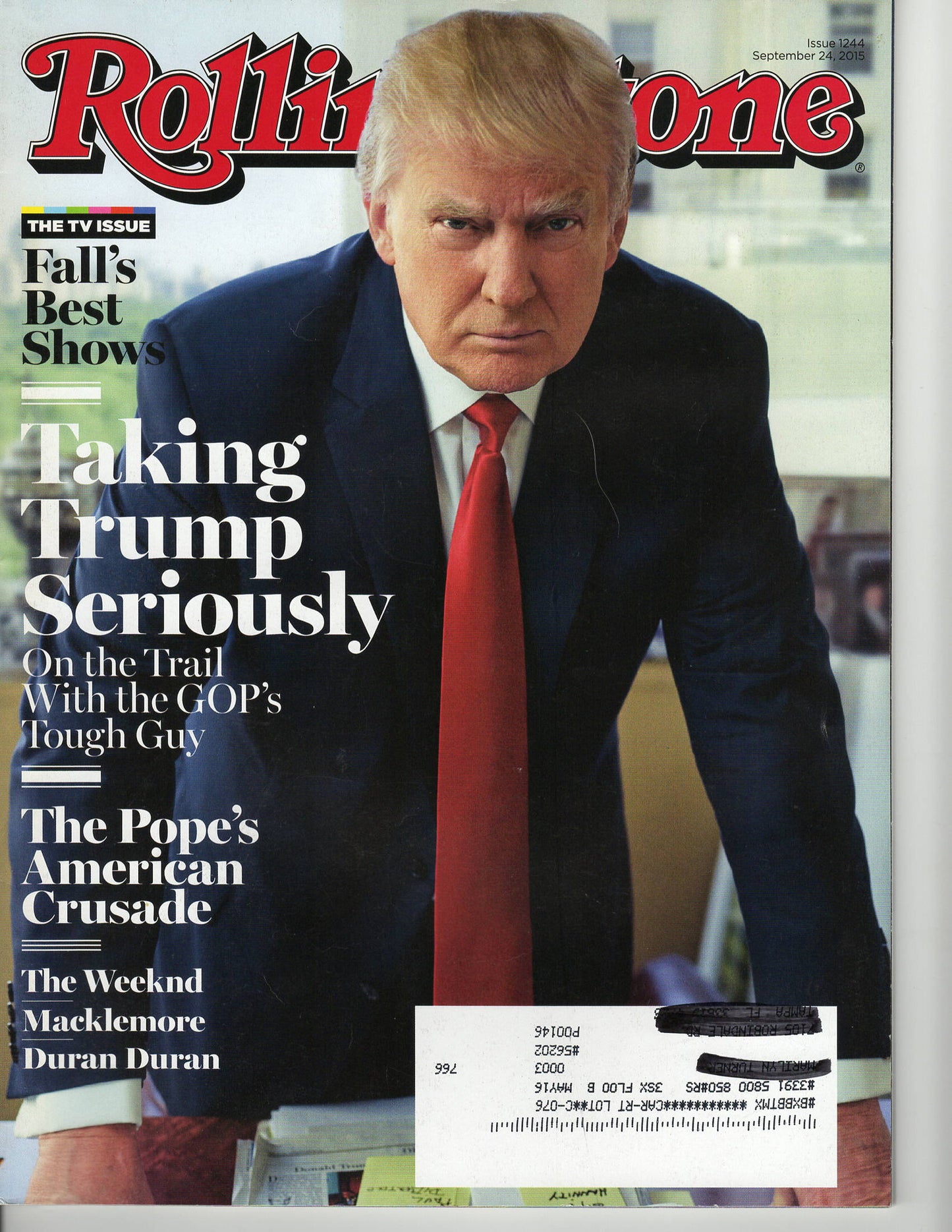09 24 2015 Donald Trump - Rolling Stone