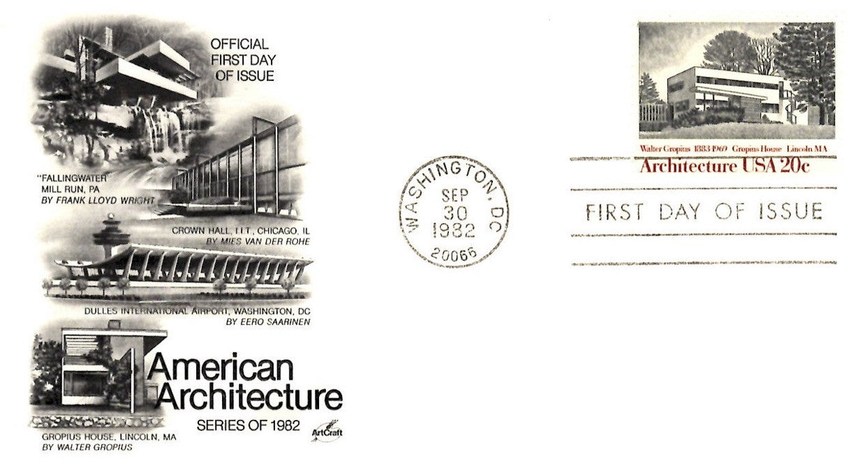09 30 1982 FDC American Architecture