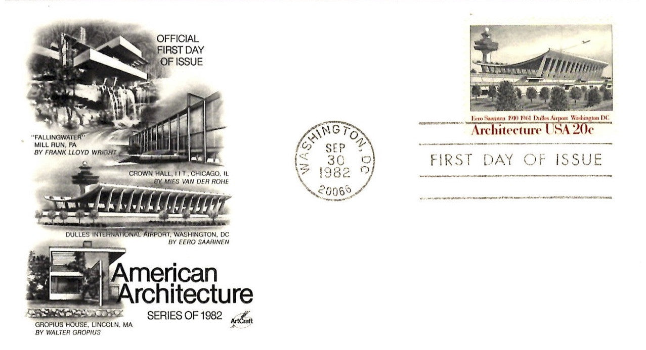 09 30 1982 FDC American Architecture