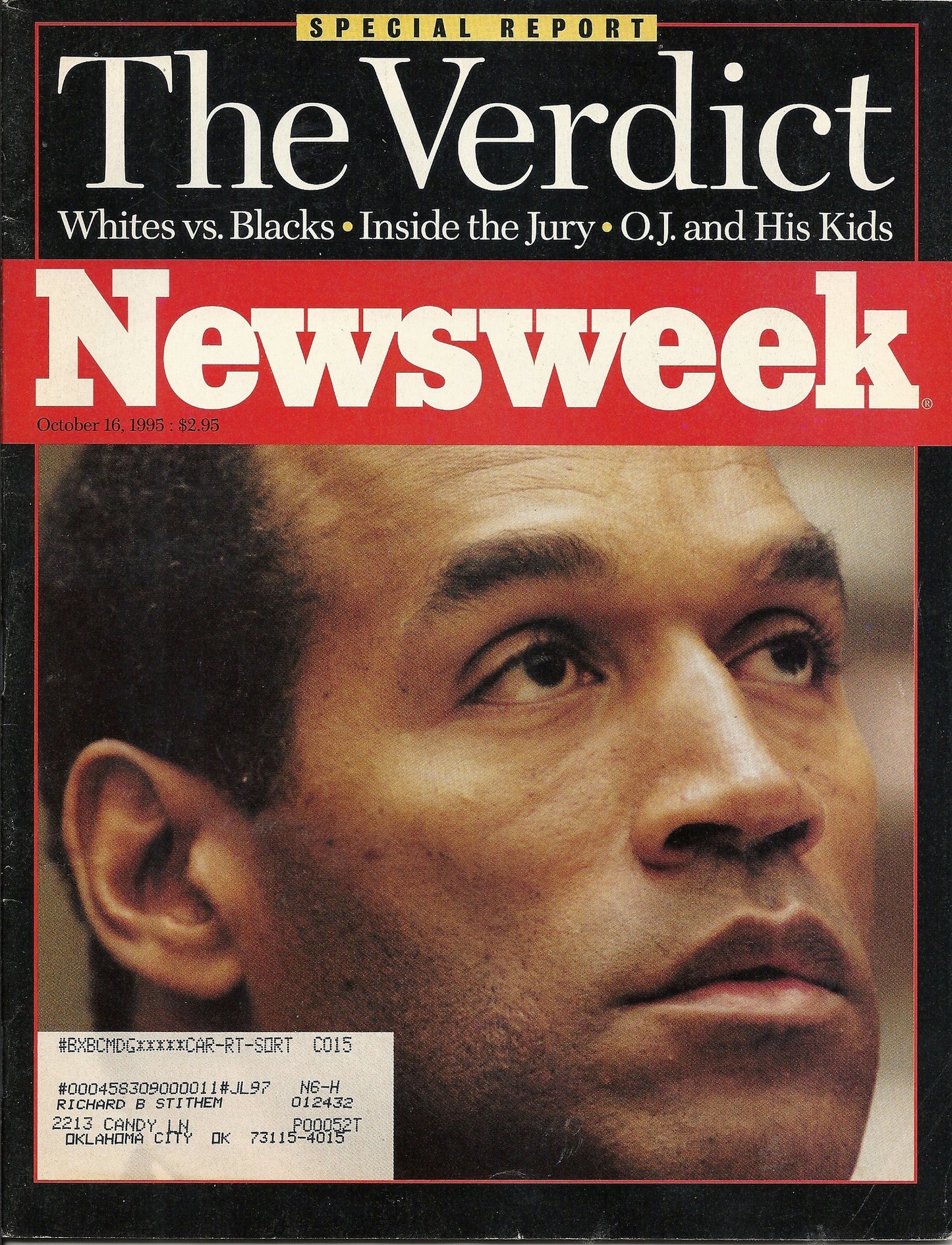 10 16 1995 Newsweek OJ Simpson
