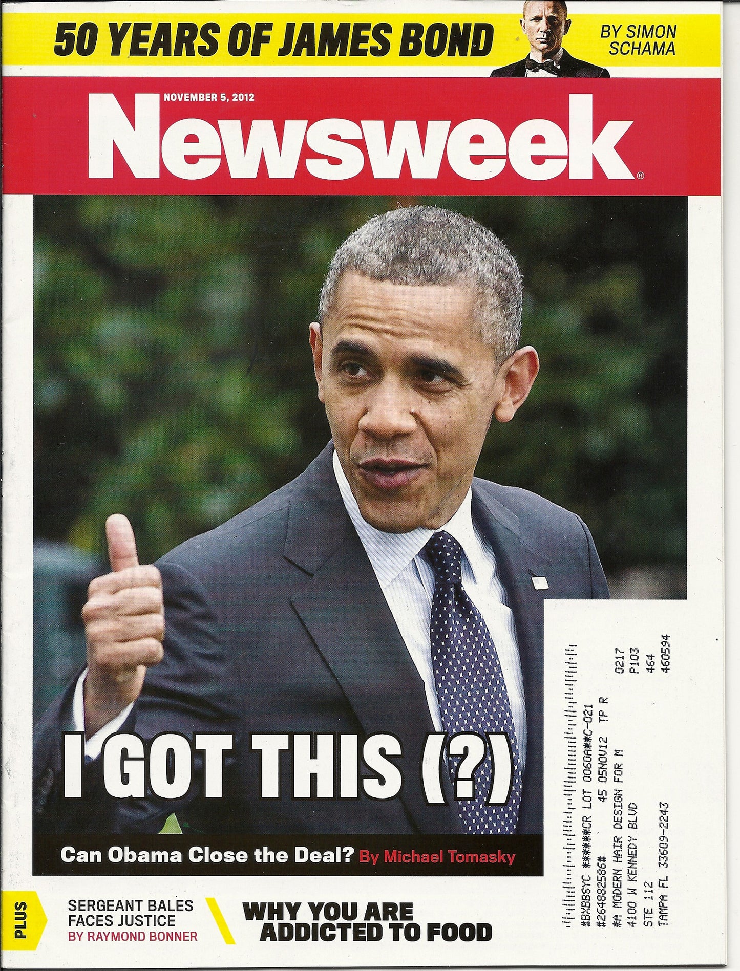 11 05 2012 OBAMA Newsweek magazine