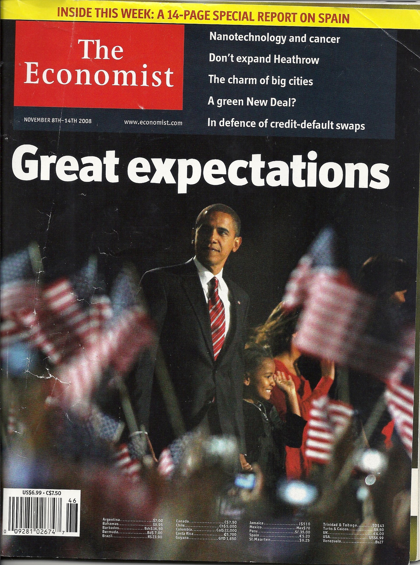 11 08 2008 OBAMA The Economist Magazine