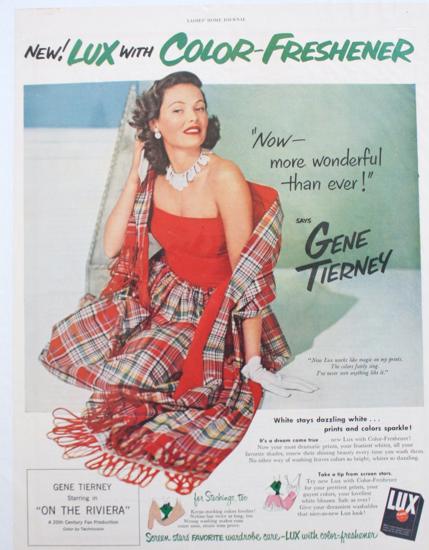 11 19 1920 BD Gene Tierney