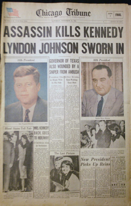 11 23 1963 NEWS John F Kennedy  Lyndon Johnson