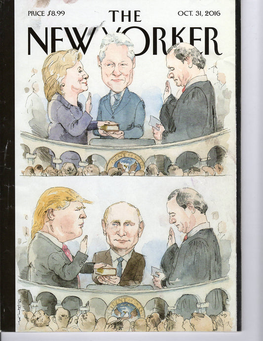 10 31 2016 New Yorker - Clinton - Trump