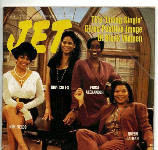 10 04 1993 JET Magazine Kim Coles Erika Alexander Queen Latifah Kim Fields