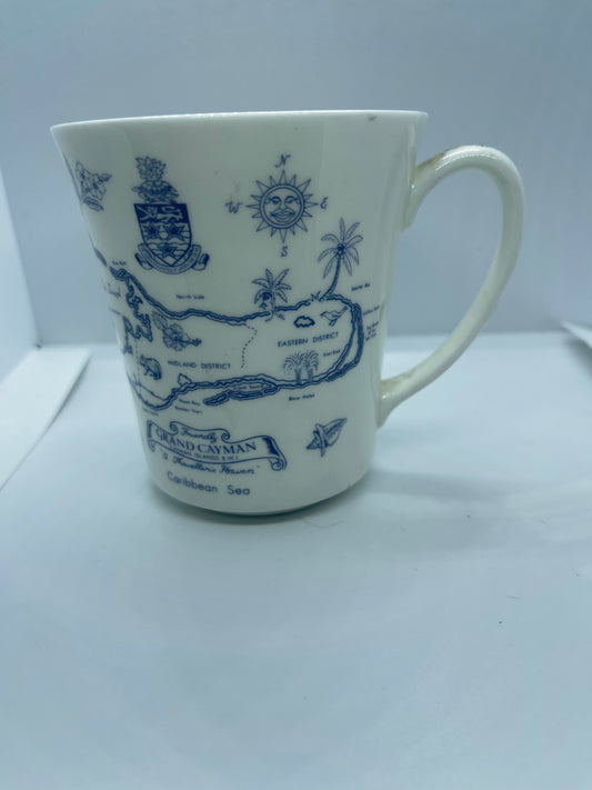 Coalport Bone China Coffee/Tea Cup Grand Cayman Islands Map
