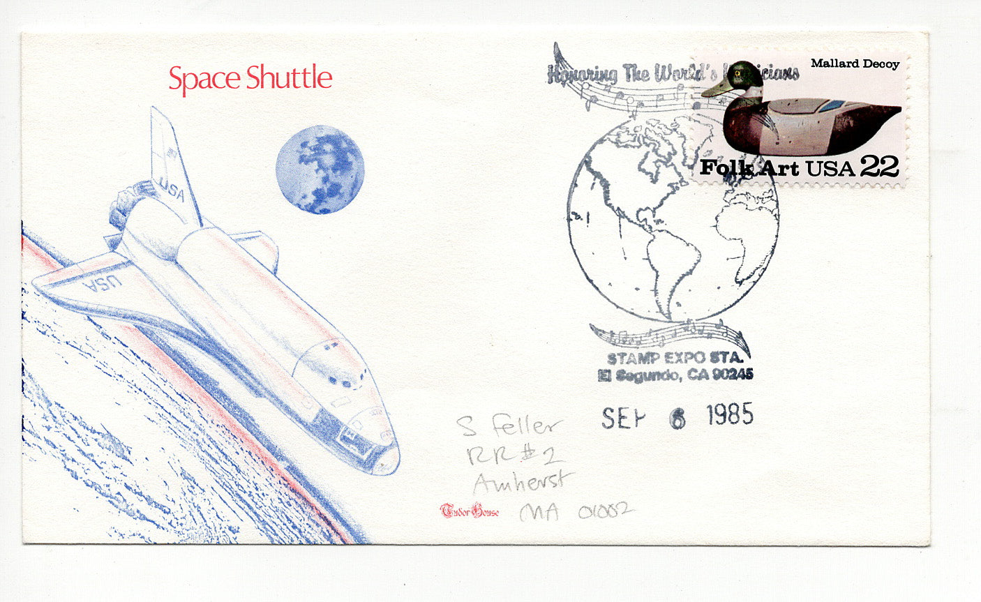09 06 1985 FDC Space Shuttle