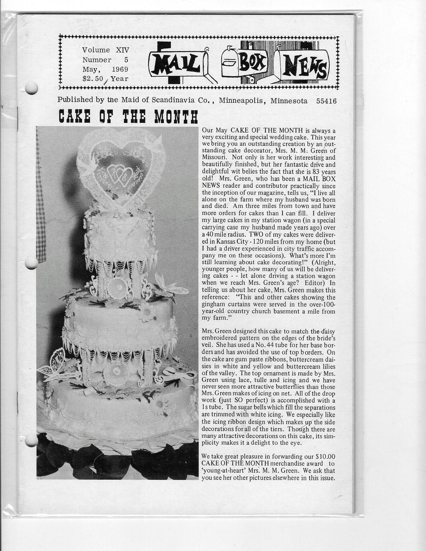 05 00 1969 Cake of the Month
