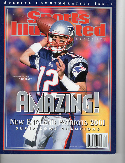 02 13 2002 Sports Illustrated Super Bowl - Tom Brady