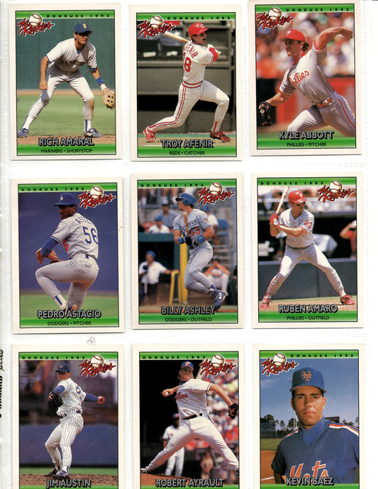 1992 Donruss Rookies Baseball Cards Pick One