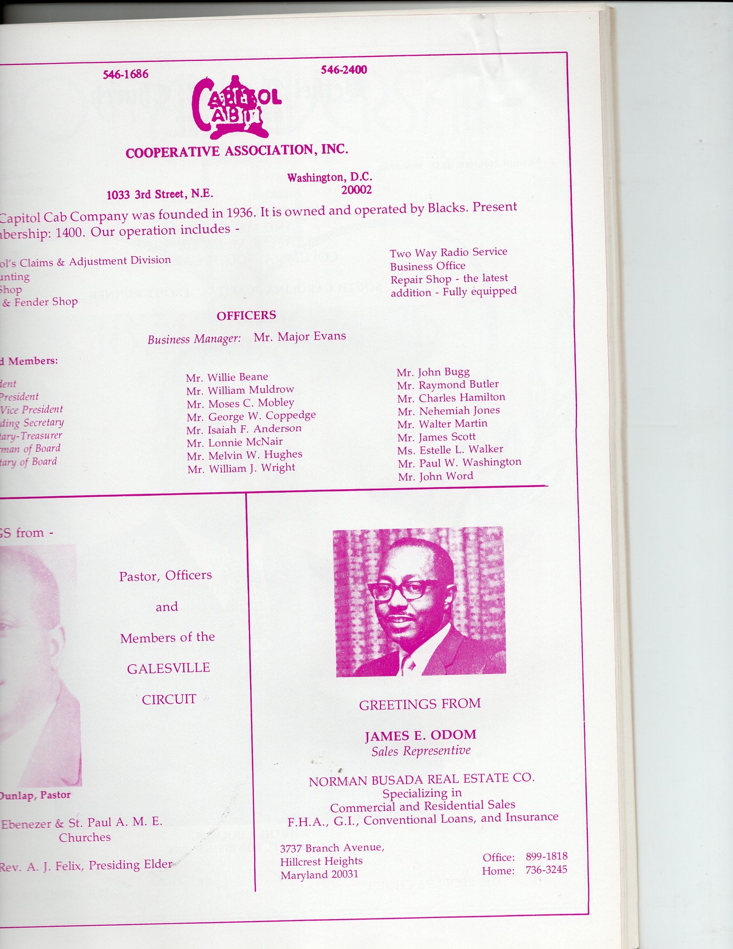 07 06 1975 Rare book of AME Church Council of Bishops
