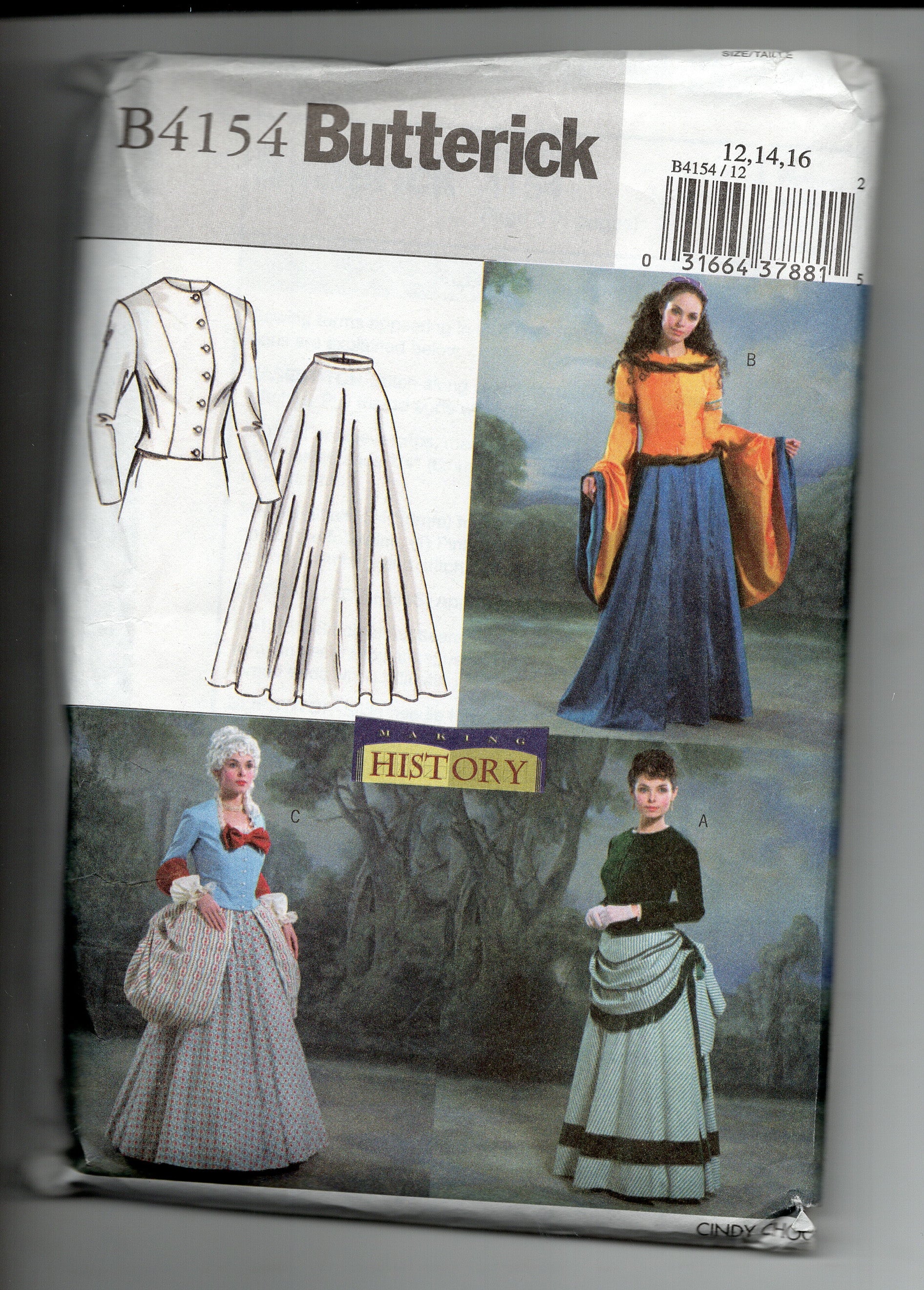 Butterick #B4154 Sz 12,14,16 – Ersula's History Shop