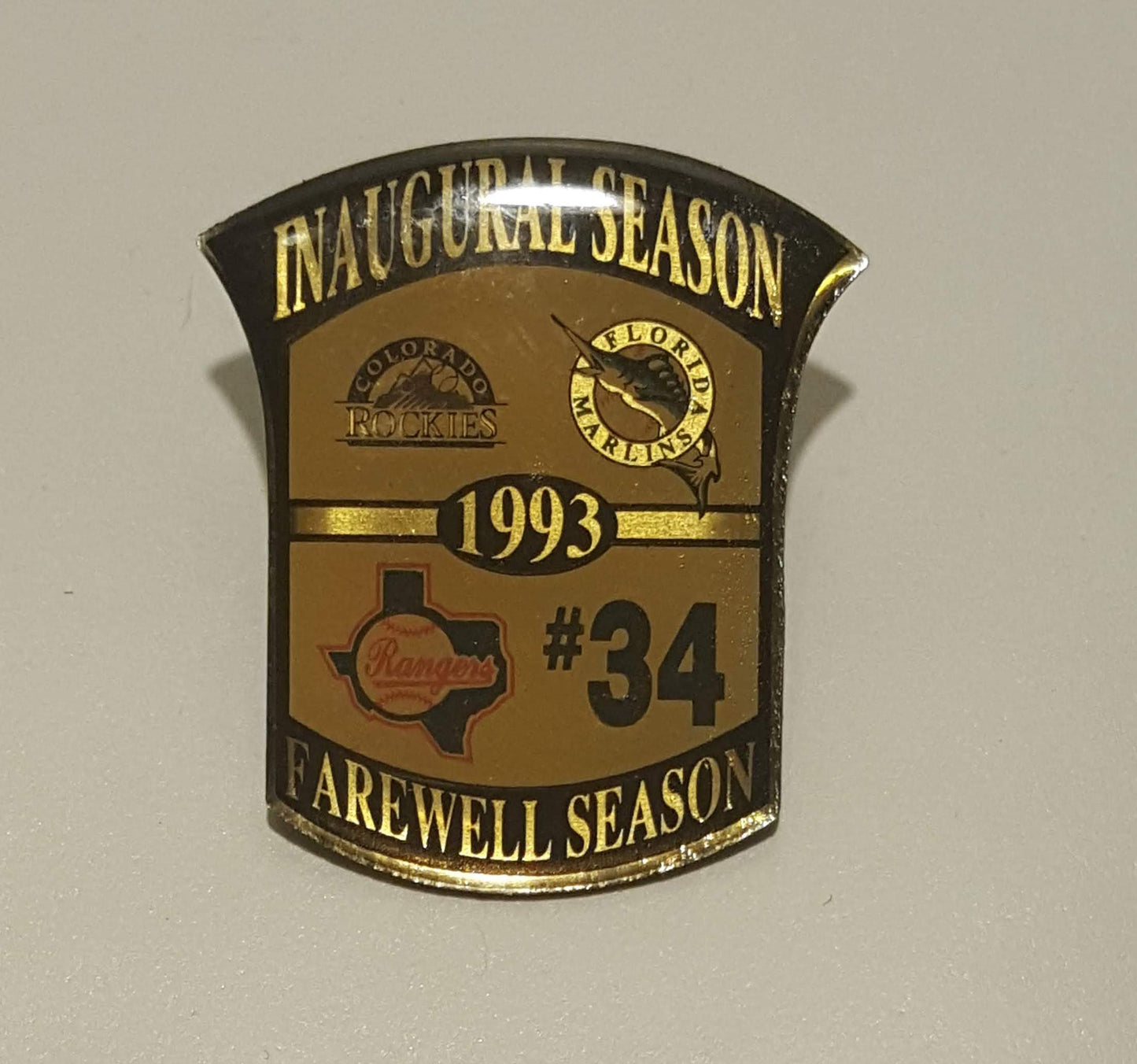 1993 Inaugural Season Lapel Pin Farewell Season