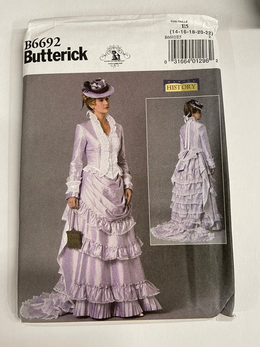 Butterick Pattern  #B6692 Sz E5 (14-16-18-20-22)