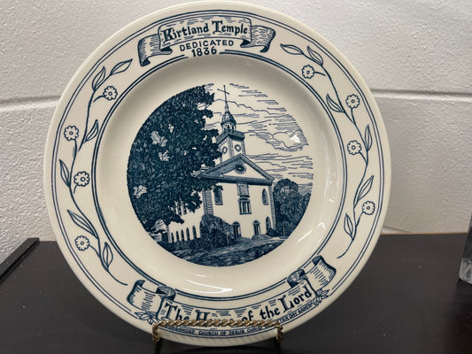 Plate Kirtland Temple - Dedicated 1836 - 10 inch (P01)