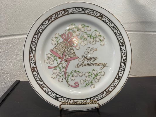 Plate 50th Happy Anniversary