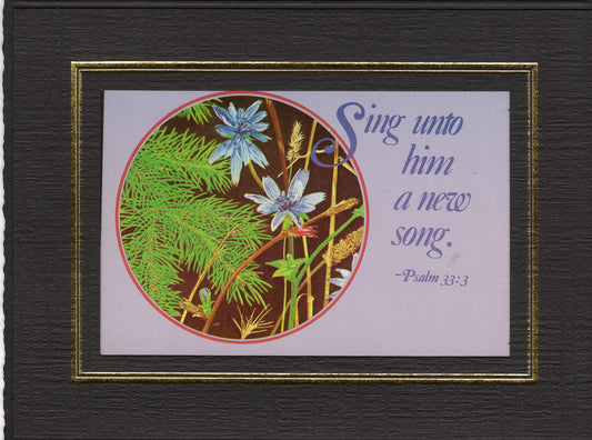 PC924 PSALM 33:3 - post card