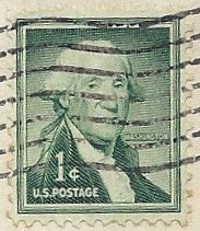 04 11 1963 GCI 2 Gift Card Insert -  Post Marked 1c and 5c Washington