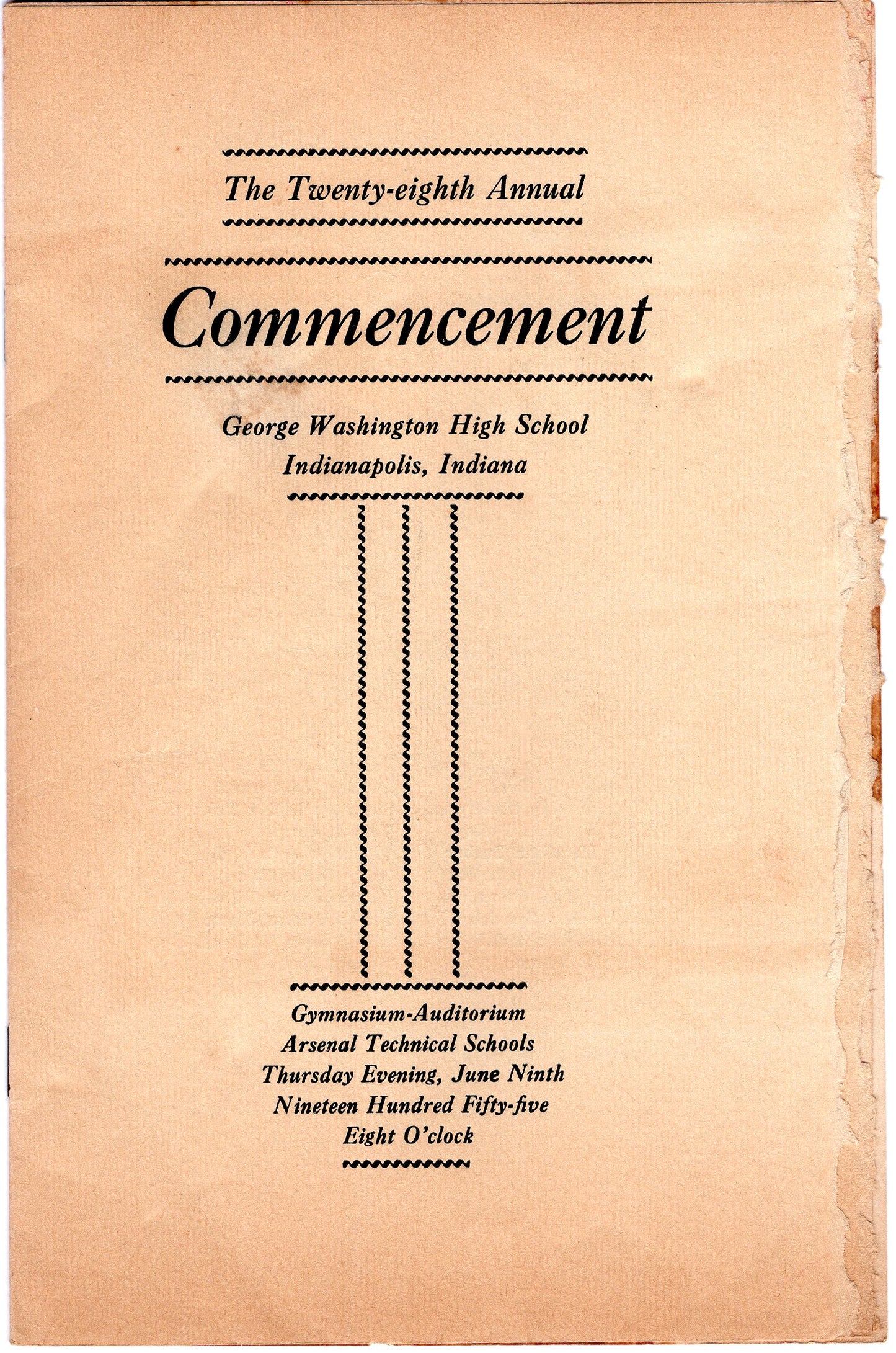 19 Pieces of Graduation 1955 Marion County Indiana Memories OG47