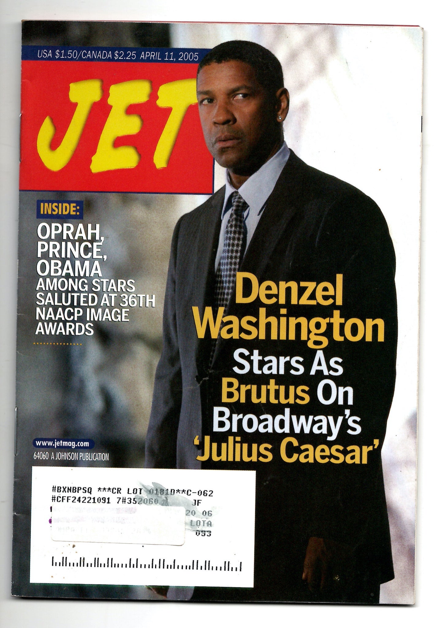 04 11 2005 JET Magazine Denzel Washington