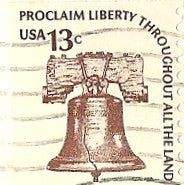 03 18 1976 GCI 3 Gift Card Insert - Post Marked Liberty Bell